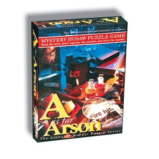 A is for Arson Murder Mystery 1,000 Piece Jigsaw Puzzle